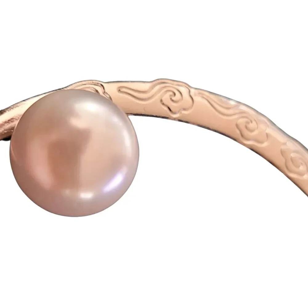Crescent Silver Moon Faux Pearl Hairpin Hair Pin Elegant Vintage Bridal Piece